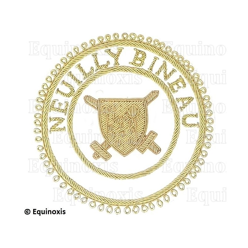 Badge / Macaron GLNF – Grande tenue provinciale – Grand Poursuivant – Neuilly Bineau – Brodé main